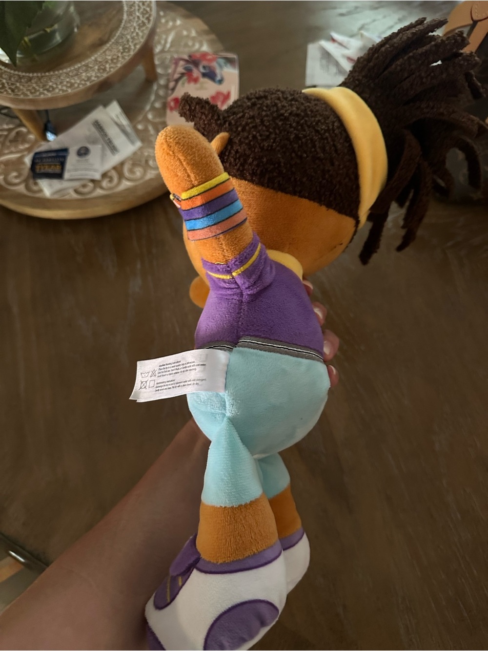 Meekah Plush Kids Doll - Purple Outfit with Yellow Bow - Picture 2 of 3